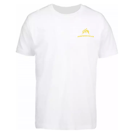 Hvid T-shirt med æble logo